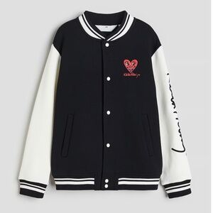Keith Haring x HM Baseball Motiff Jacket - Size Youth 12-14